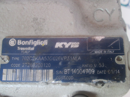Moto riduttore Bonfiglioli Trasmital 702C2KAA53G026VP31ALA per BOBCAT 325