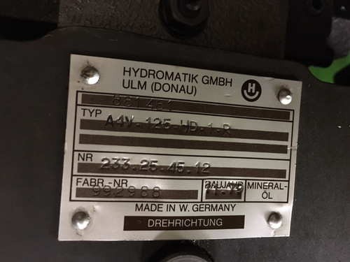Pompa Hydromatik Gmbh A4V125HD1R