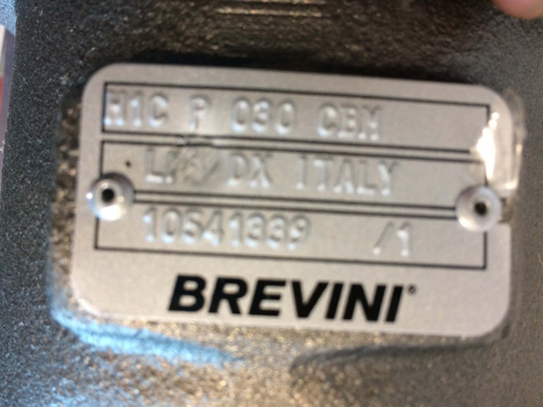 Motore Brevini H1CP060CBM montato su Trituratore