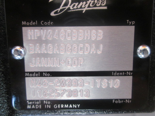 Pompa Sauer Danfoss MPV046 CBBHSBBAAGABGGCDAJJANNNOOP